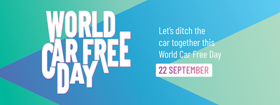 World Carfree Day 2400X900px